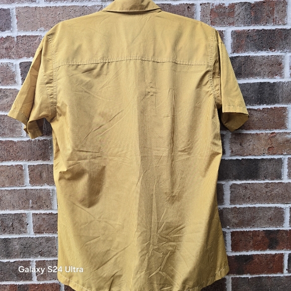Kuhl Eluxer Yellow Button Up Men's Shirt - Picture 7 of 10